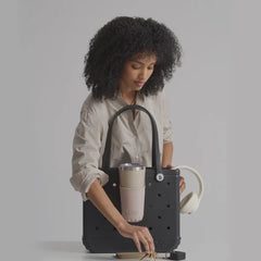 Tiny Tote Keychain - LBD Black